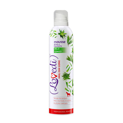 Lovedì Cane Pelo Lungo Shampoo Mousse Aloe e Equiseto