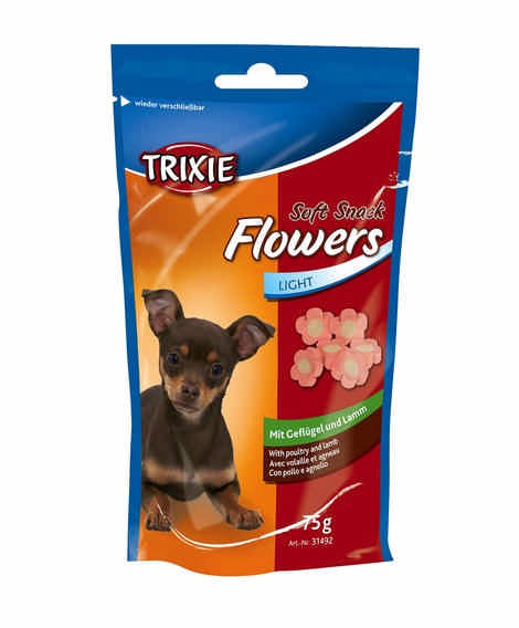 Trixie Dog Soft Snack Flowers Light 75G