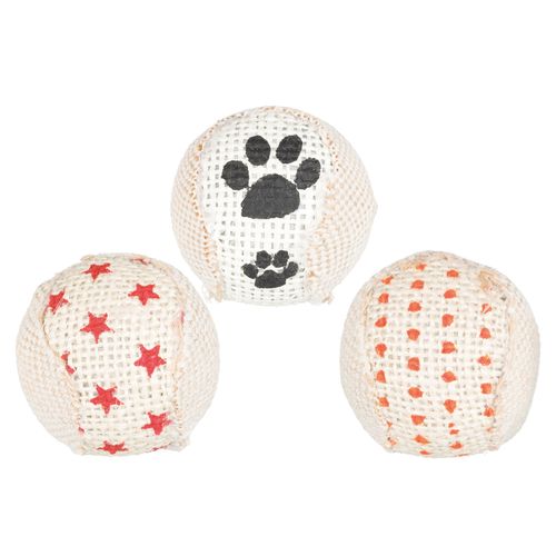 Trixie Gatto Gioco 3 Palline Juta
