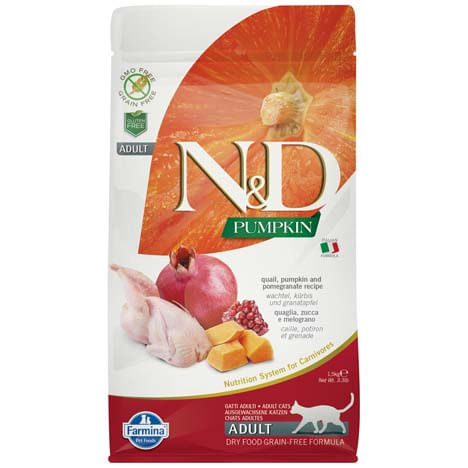 N&D Pumpkin Gatto Adult Quaglia Zucca Melograno