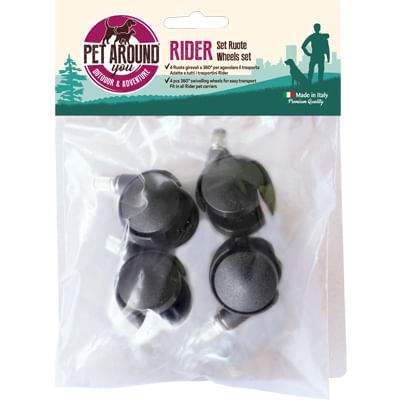 Set 4 Ruote Trasportini Rider
