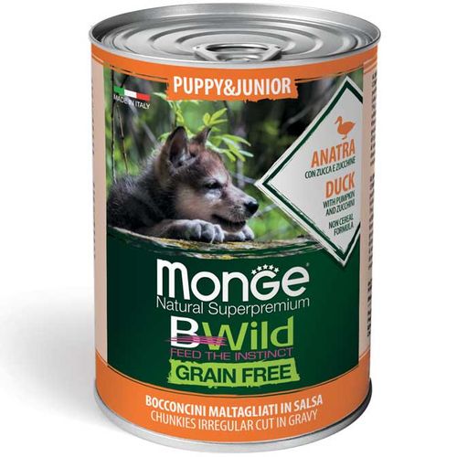 Monge Natural Superpremium Bwild Puppy Lattina 400G