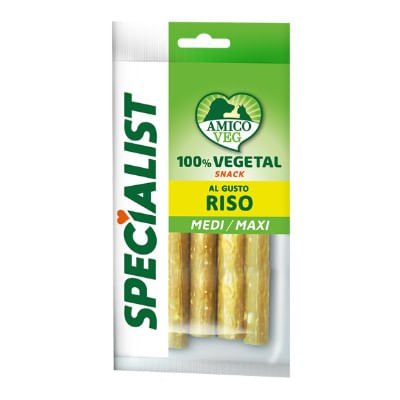 Amico Veg Specialist Dog Snack Vegetal Medium/Maxi Riso