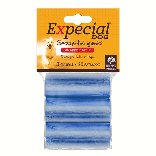 Expecial Dog Sacchetti Igienici Blu