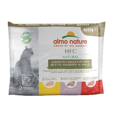 Almo Nature HFC Natural Cat Busta Multipack 6x55G