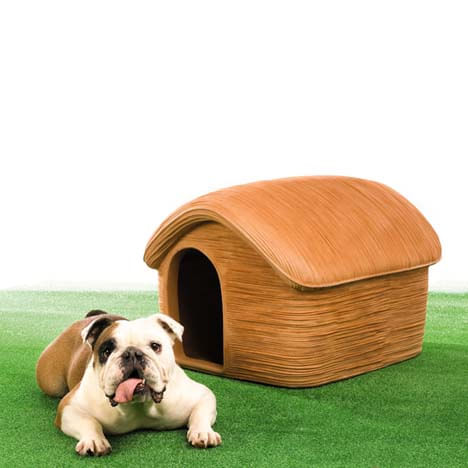 Elbi Cuccia Cane Vimini Anticato Marrone