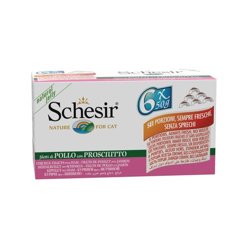 Schesir Nature Cat Lattina Multipack 6x50G