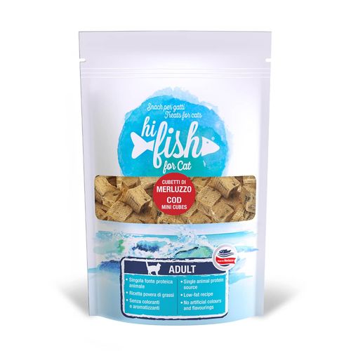 Hi Fish Snack Cat Cubetti al Merluzzo