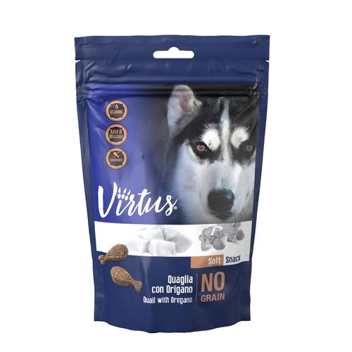 Virtus Dog Snack Soft Quaglia con Origano