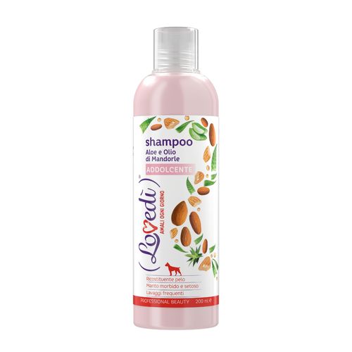 Lovedì Dog Shampoo Addolcente con Aloe e Olio di Mandorle