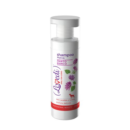 Lovedì Cane Manto Bianco Shampoo con Malva