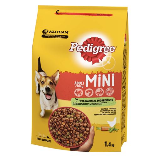 Pedigree Cibo Secco Cane Mini Adult Pollo e Verdure