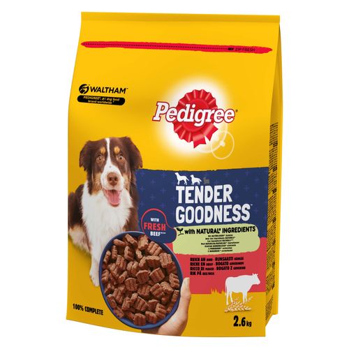Pedigree Cibo Secco Cane Tender Goodness Adult Manzo