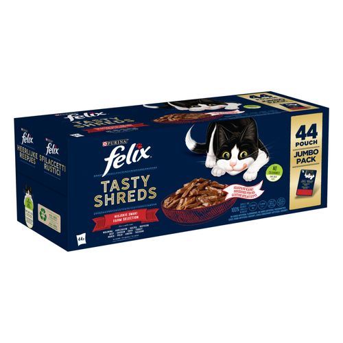 Felix Tasty Shreds Cat Busta Mix Carne