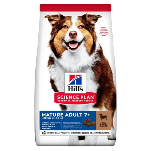 Hill's Science Plan Cane Mature Adult 7+ Medium con Agnello e Riso