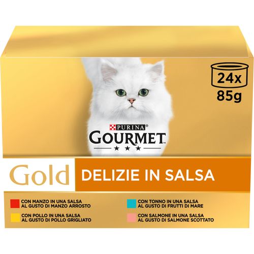 Gourmet Gold Delizie in Salsa Cat Lattina Multipack 24x85G