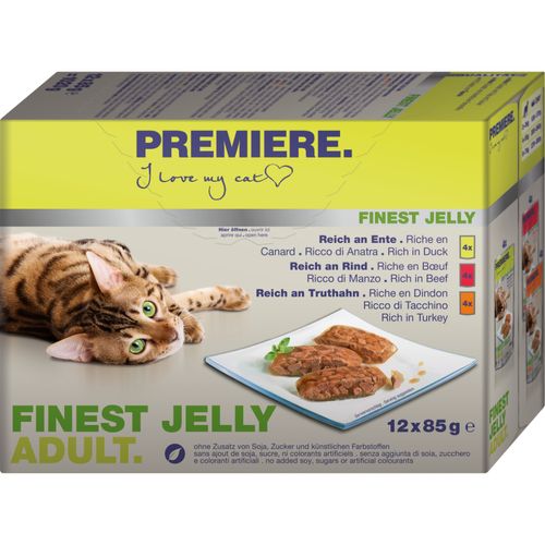 Premiere Finest Jelly Cat Busta Multipack 12x85G