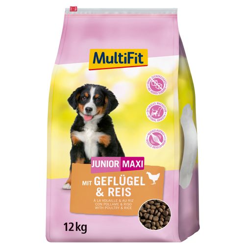 MultiFit Dog Junior Maxi con Pollame e Riso