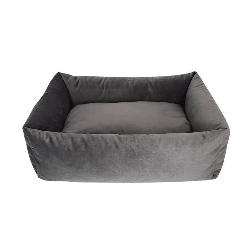 Luna&Teo Cuccia Rettangolare per Cane Velvet Grigio
