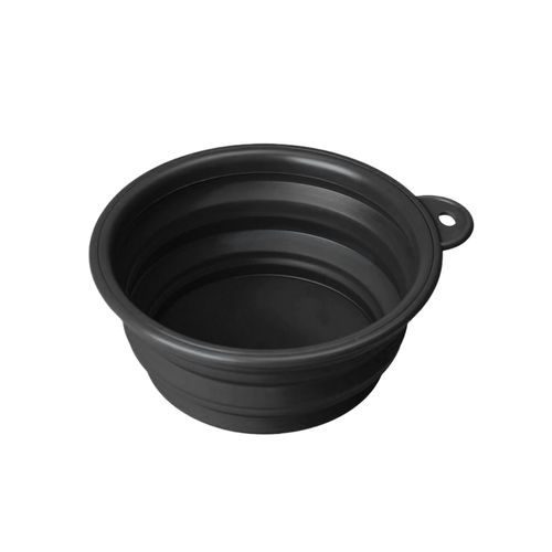 Pet Around You Ciotola Pieghevole in Silicone Nera