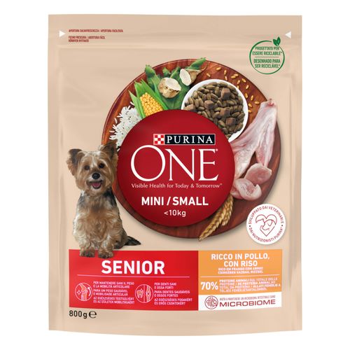 Purina One Cane Senior Mini Pollo e Riso