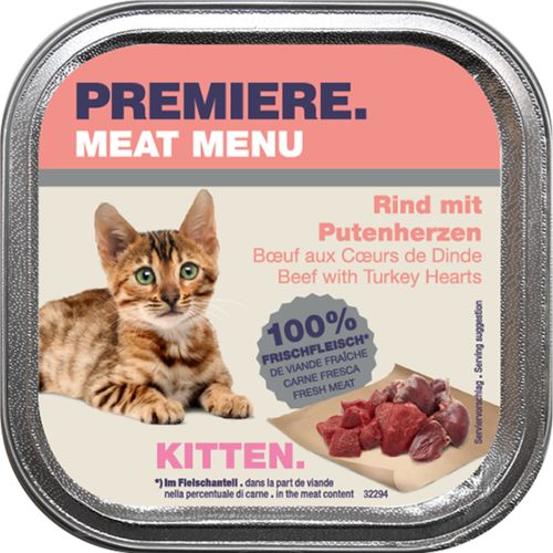 Premiere Meat Menu Kitten Vaschetta Multipack 16x100G