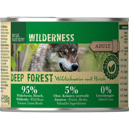 Real Nature Wilderness Dog Lattina Multipack 6x200G
