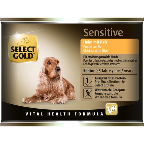 Select Gold Sensitive Dog Senior Lattina Multipack 6x200G
