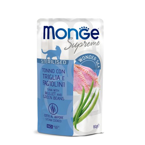 Monge Supreme Cat Sterilised Busta Multipack 24x80G