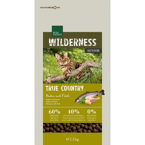 Real Nature Wilderness per Gatto Senior True Country Pollo con Pesce