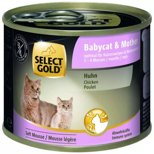 Select Gold BabyCat&Mother Lattina Multipack 6x200G