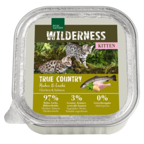 Real Nature Wilderness Kitten Vaschetta Multipack 16x100G