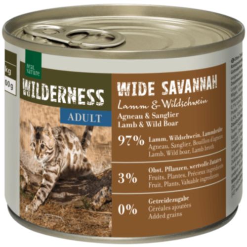 Real Nature Wilderness Cat Lattina Multipack 6X200G