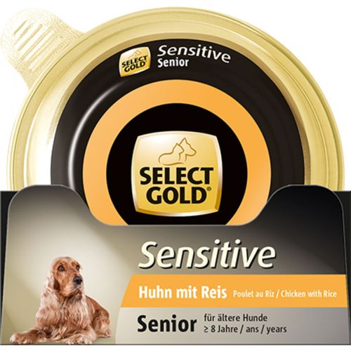 Select Gold Sensitive Dog Senior Vaschetta Multipack 10x125G