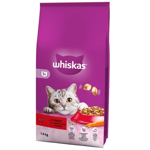 Whiskas Secco Gatto Adult 1+ Manzo