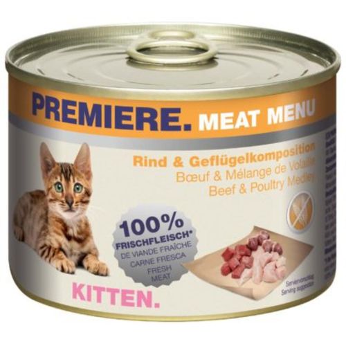 Premiere Meat Menu Kitten Lattina Multipack 6x200G