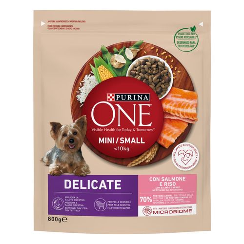 Purina One Cane Delicate Adult Mini Salmone e Riso