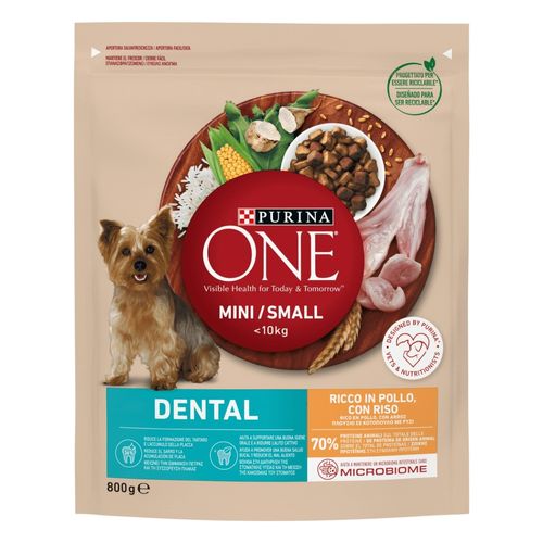 Purina One Cane Dental Adult Mini Pollo e Riso