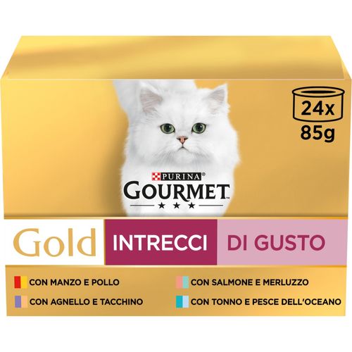 Gourmet Gold Intrecci di Gusto Cat Lattina Multipack 24x85G