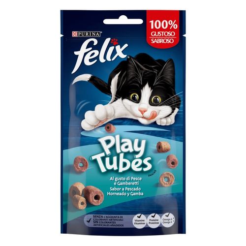 Felix Playtubes Snack con Pesce e Gamberetti
