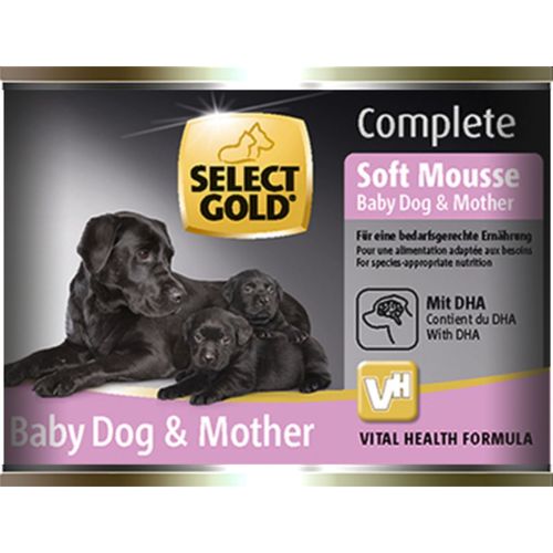 Select Gold Complete Soft Mousse Baby Dog&Mother Lattina Multipack 6x180G