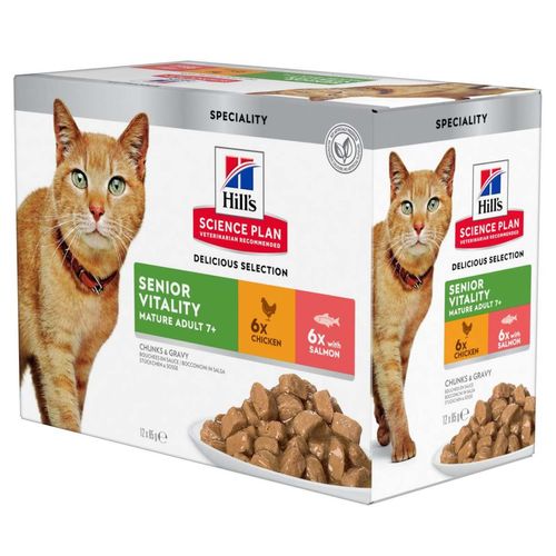 Hill's Science Plan Senior Vitality Busta Multipack 12x85G