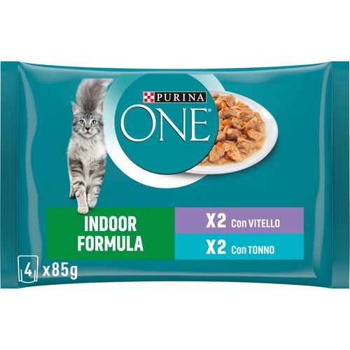 Purina One Indoor Formula Cat Busta Multipack 4x85G