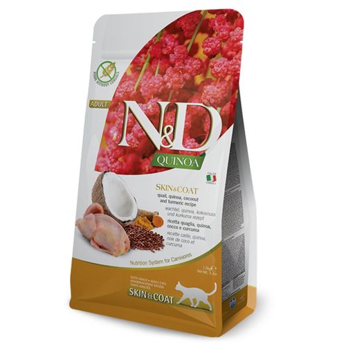 N&D Cat Quinoa Adult Skin&Coat Quaglia Cocco