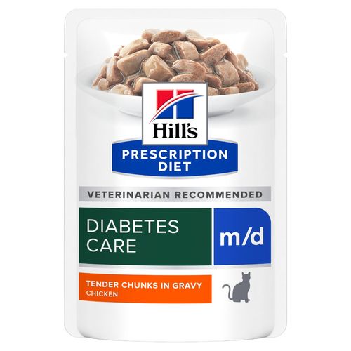 Hill's Prescription Diet m/d Multipack Alimento per Gatti al Pollo