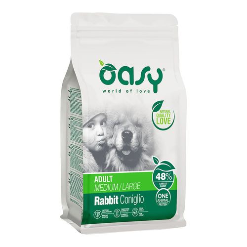 Oasy Dry Dog One Adult Medium Large Coniglio