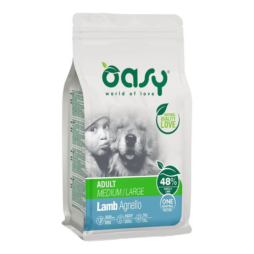 Oasy Dry Dog One Adult Medium Large Agnello