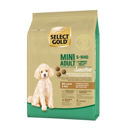 Select Gold Sensitive Mini Adult con Agnello e Riso