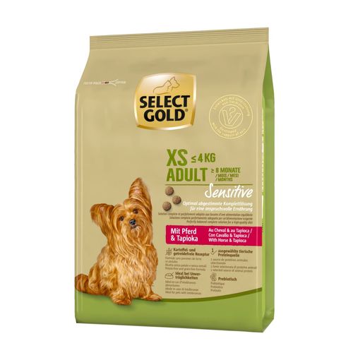 Select Gold Sensitive XS Adult con Cavallo e Tapioca