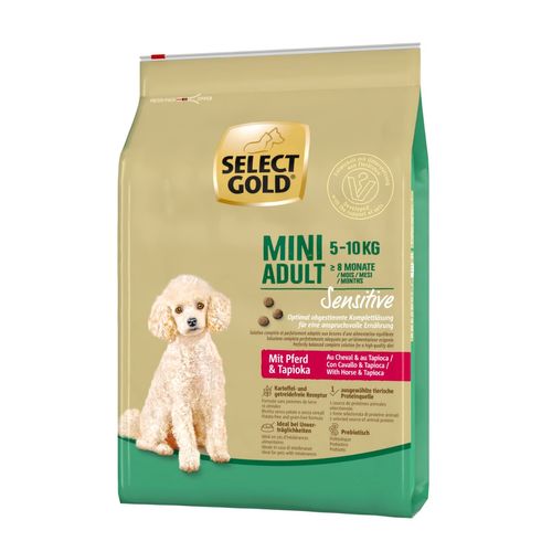 Select Gold Sensitive Mini Adult con Cavallo e Tapioca